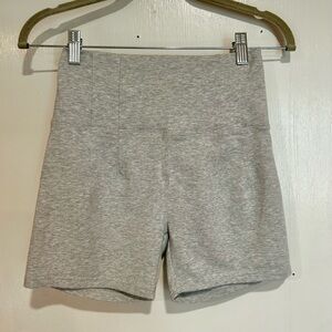 Gray Marled Bike Shorts